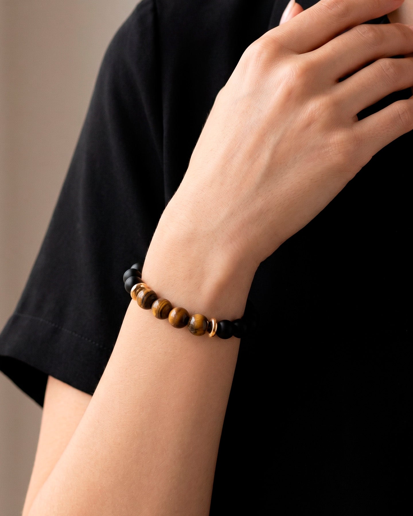 Pulsera Onix Mate Ojo De Tigre