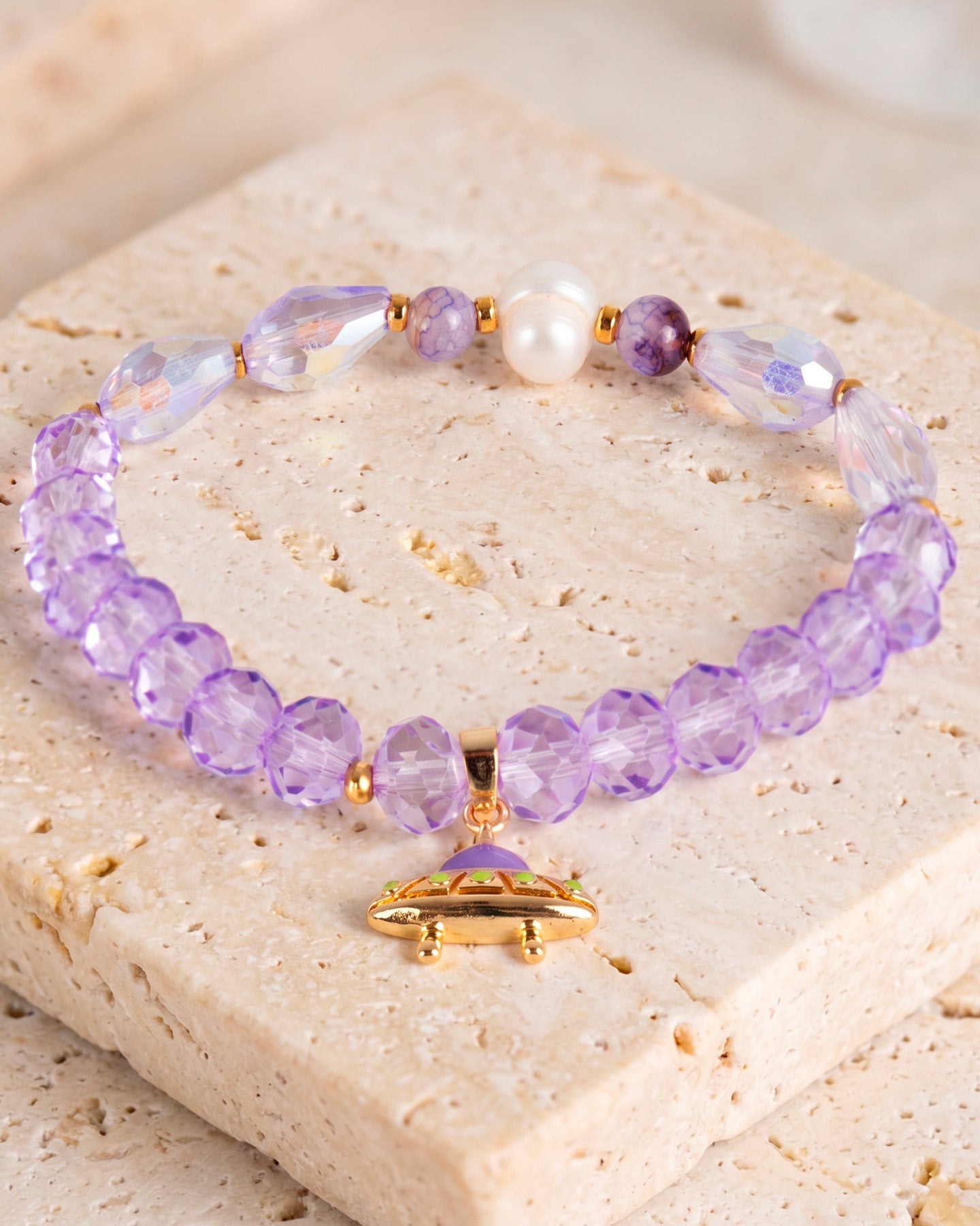 Pulsera Cristal Perla
