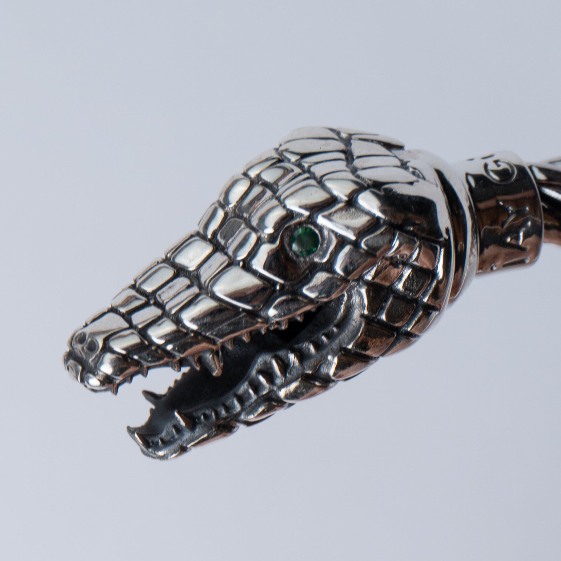 Brazalete de plata - Modelo COCODRILO