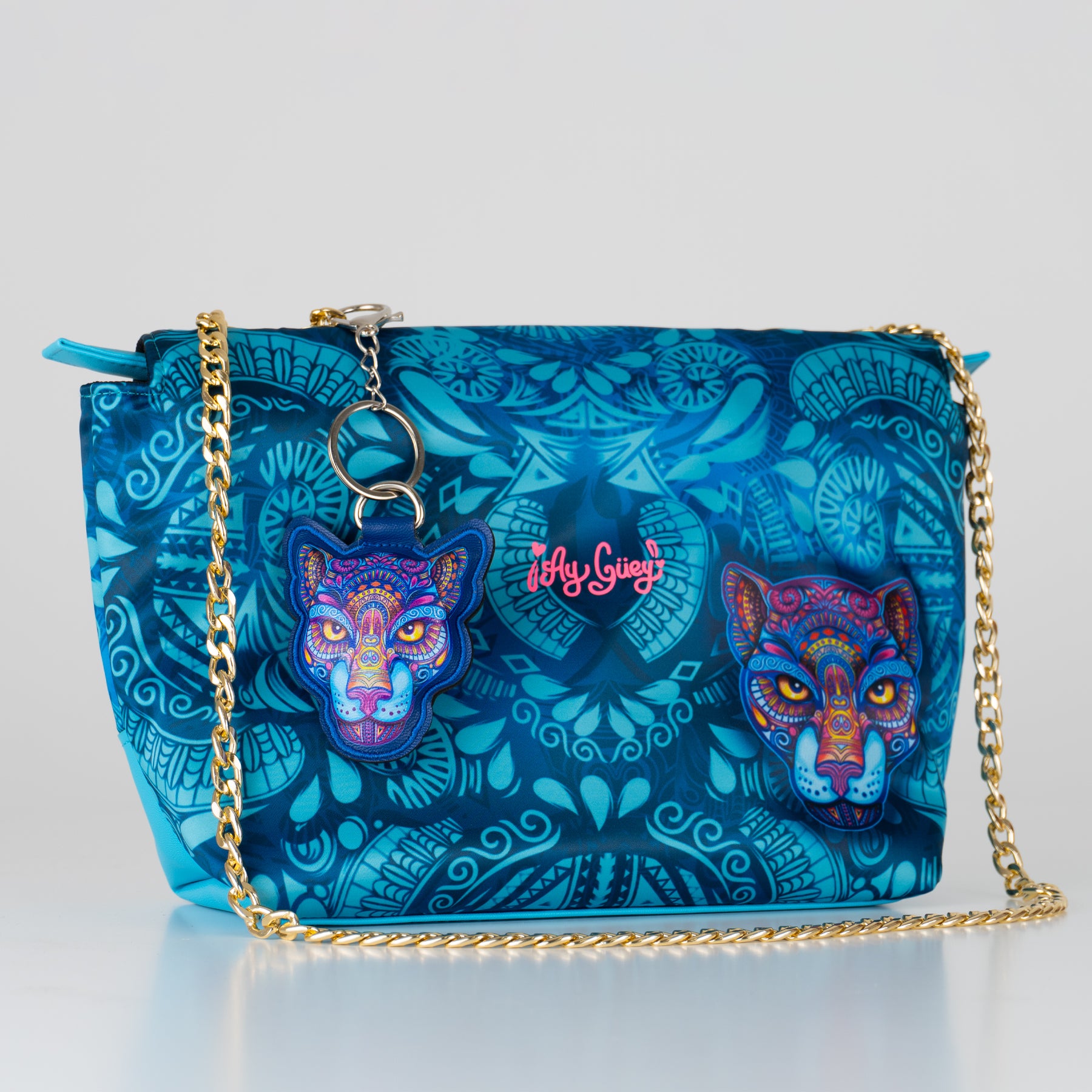 Bolsa Modelo Cross con correa - Colección ENO-JAA TURQUESA