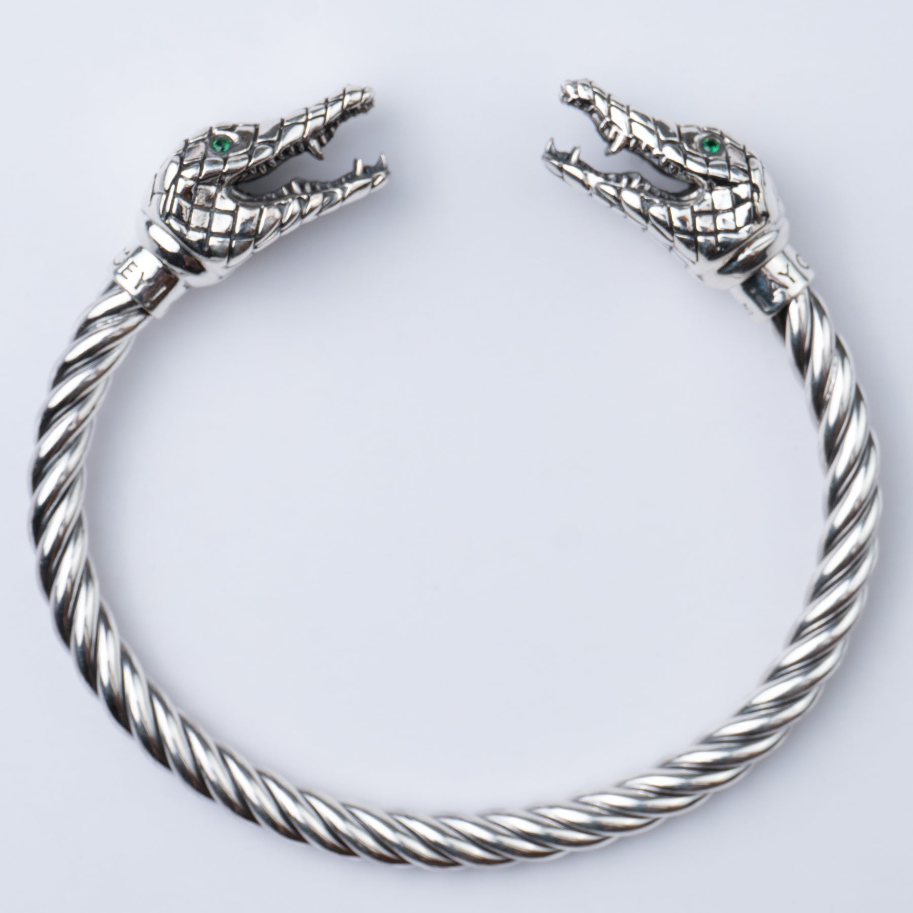 Brazalete de plata - Modelo COCODRILO