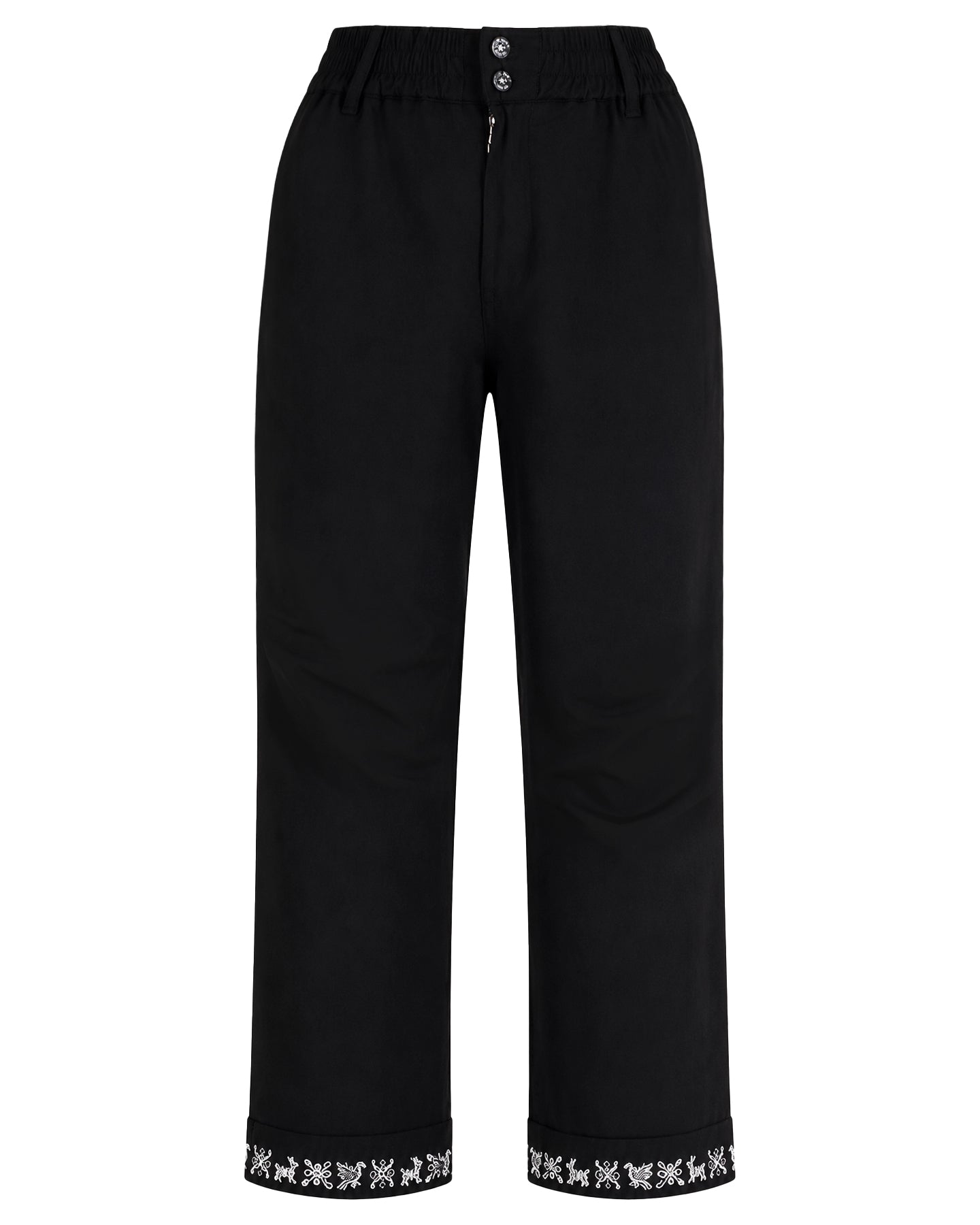 Pantalones Cargo Capri Negro - Acapulco