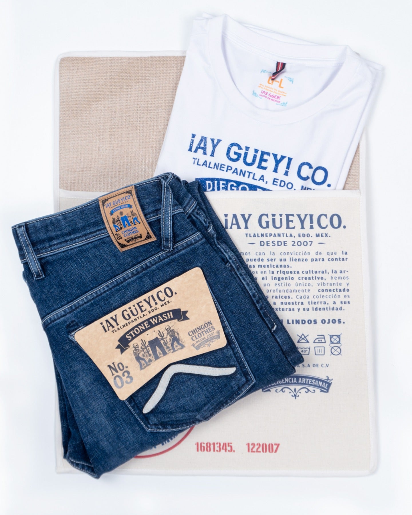Jeans Regular Mezclilla Chingón Blue