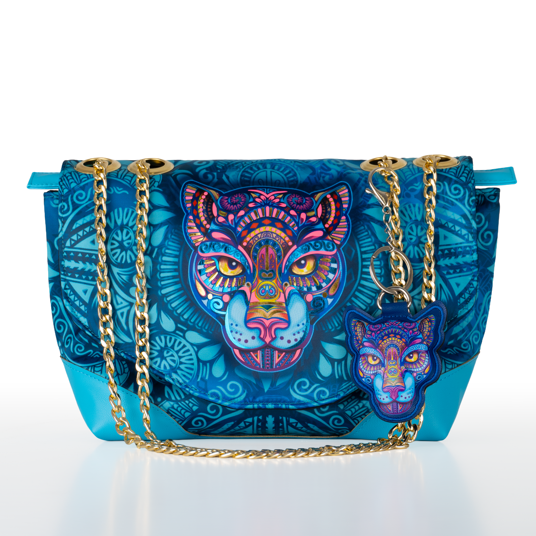 Bolsa Modelo Cross con correa - Colección ENO-JAA TURQUESA