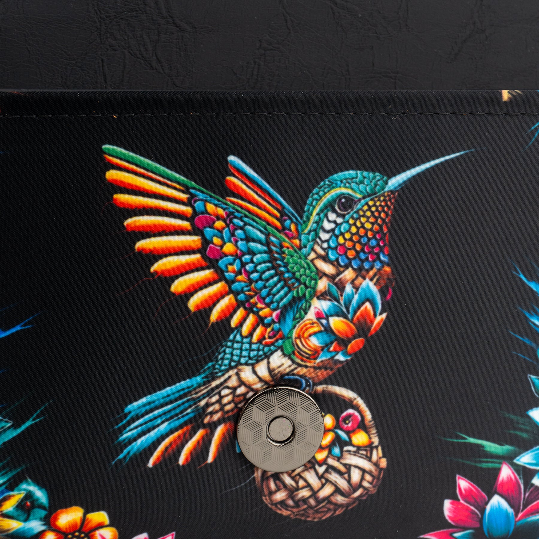 Cartera de tela para mujer color negro - Colección IZAHUATL