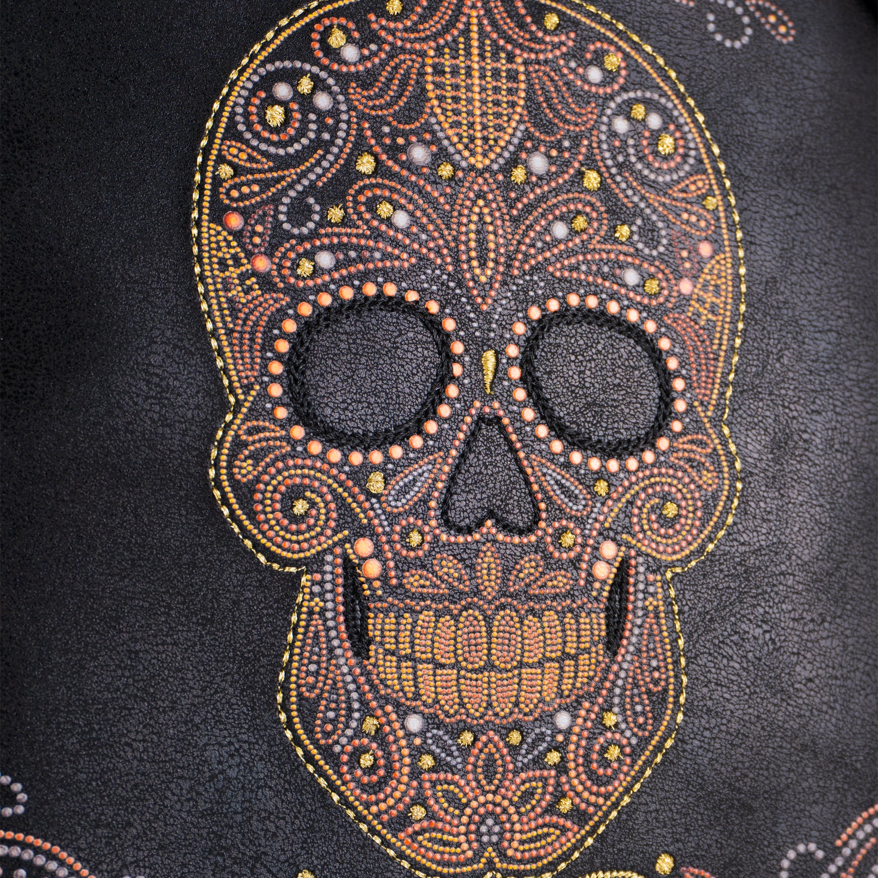 Mochila Modelo Arco para mujer color negro - Colección CALAVERA ORO