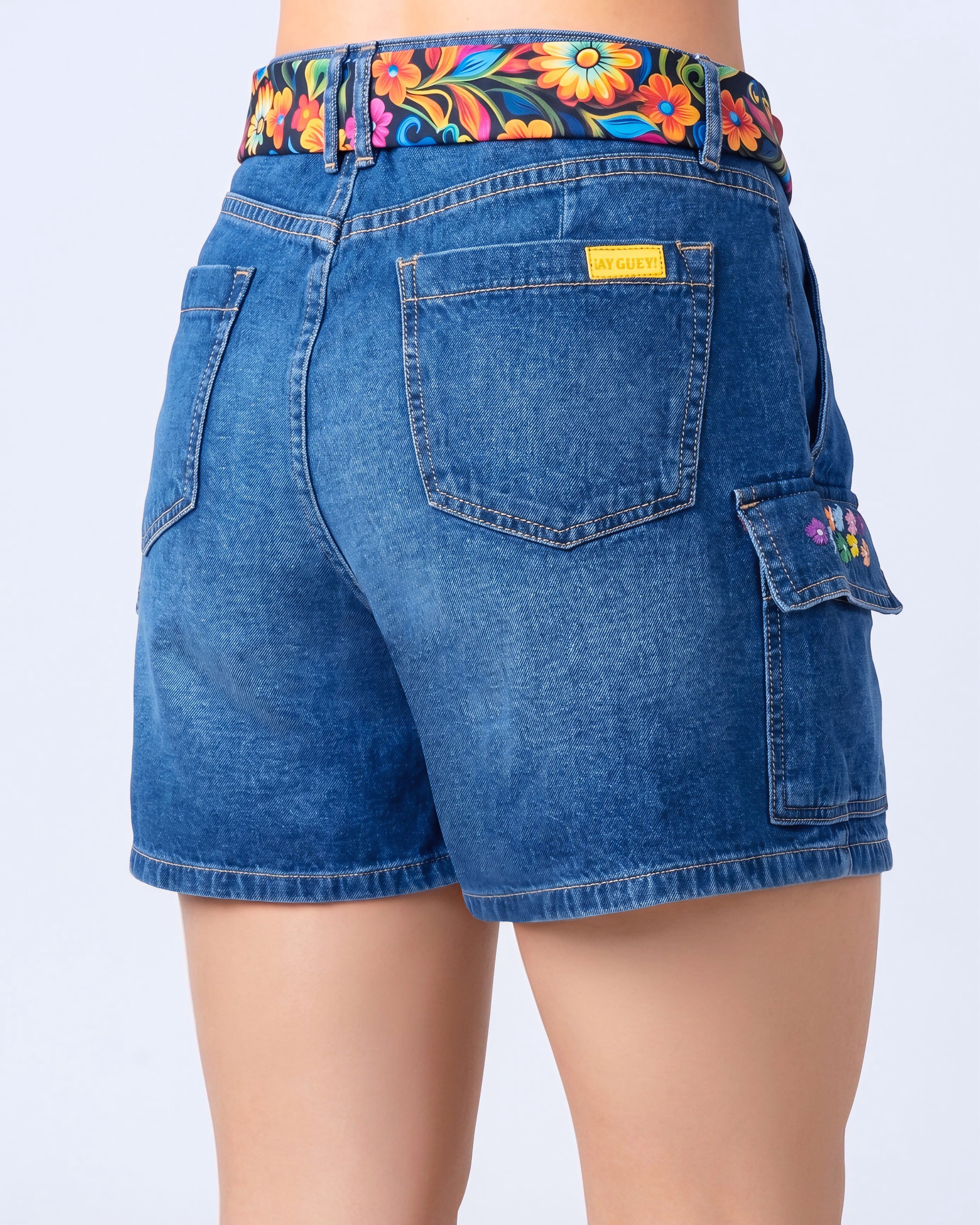 Shorts Dama Flores 1
