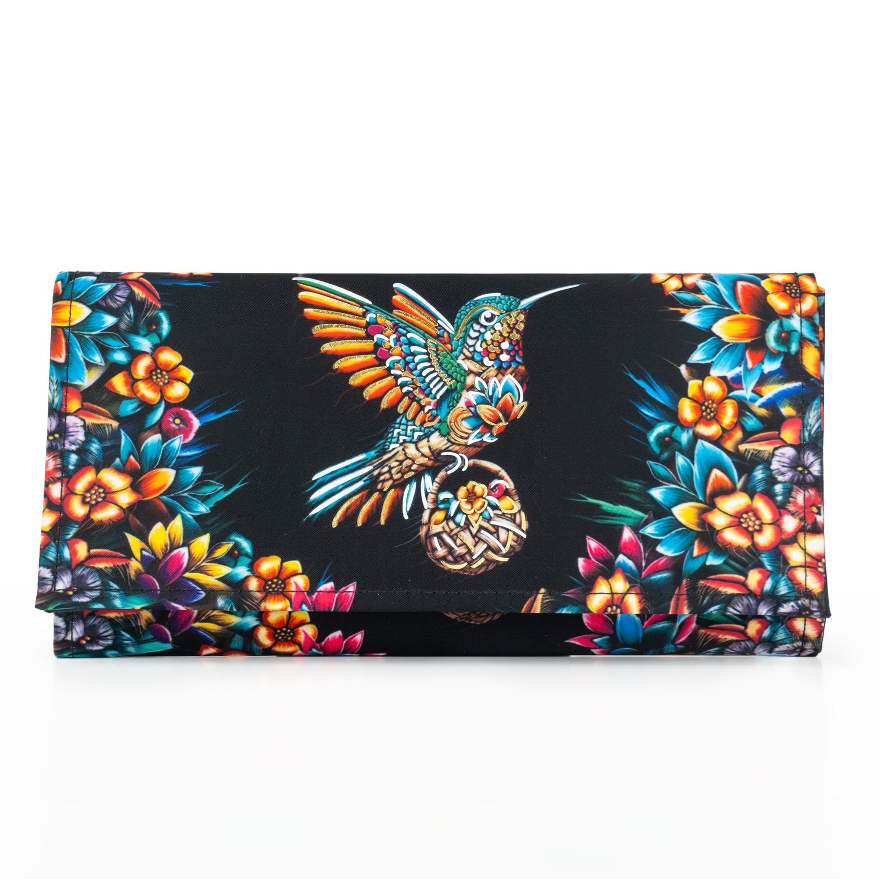 Cartera de tela para mujer color negro - Colección IZAHUATL