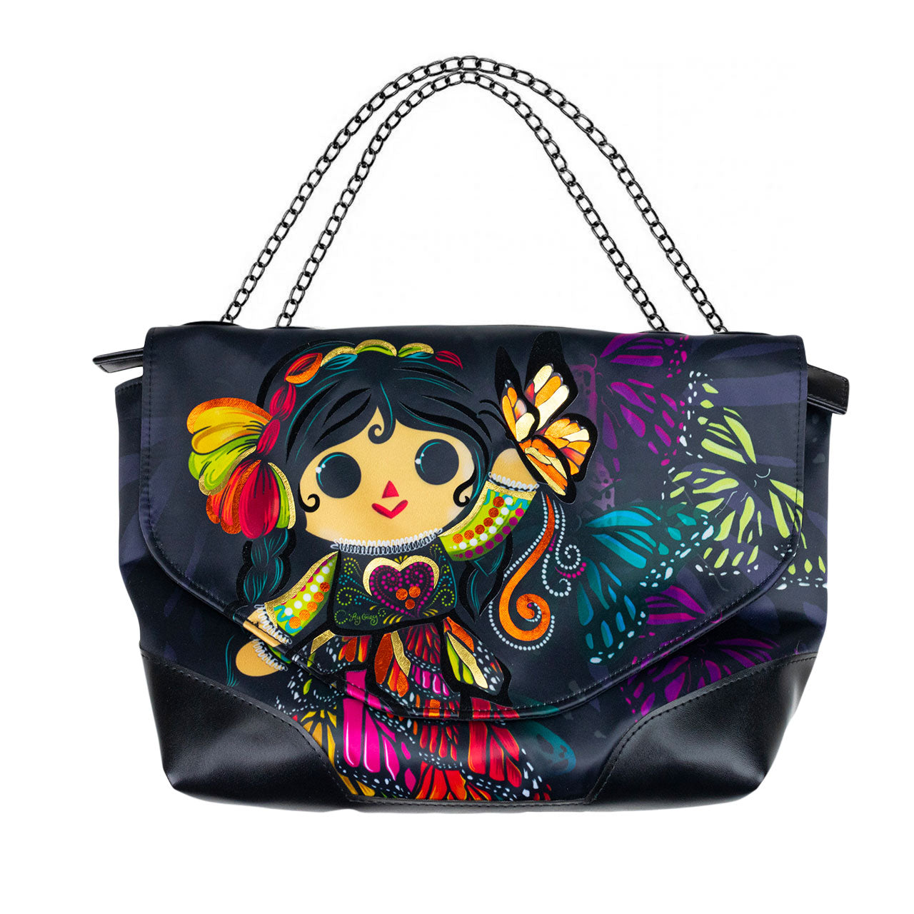 Bolsa Cross con correa metálica para mujer - Colección MONARCA