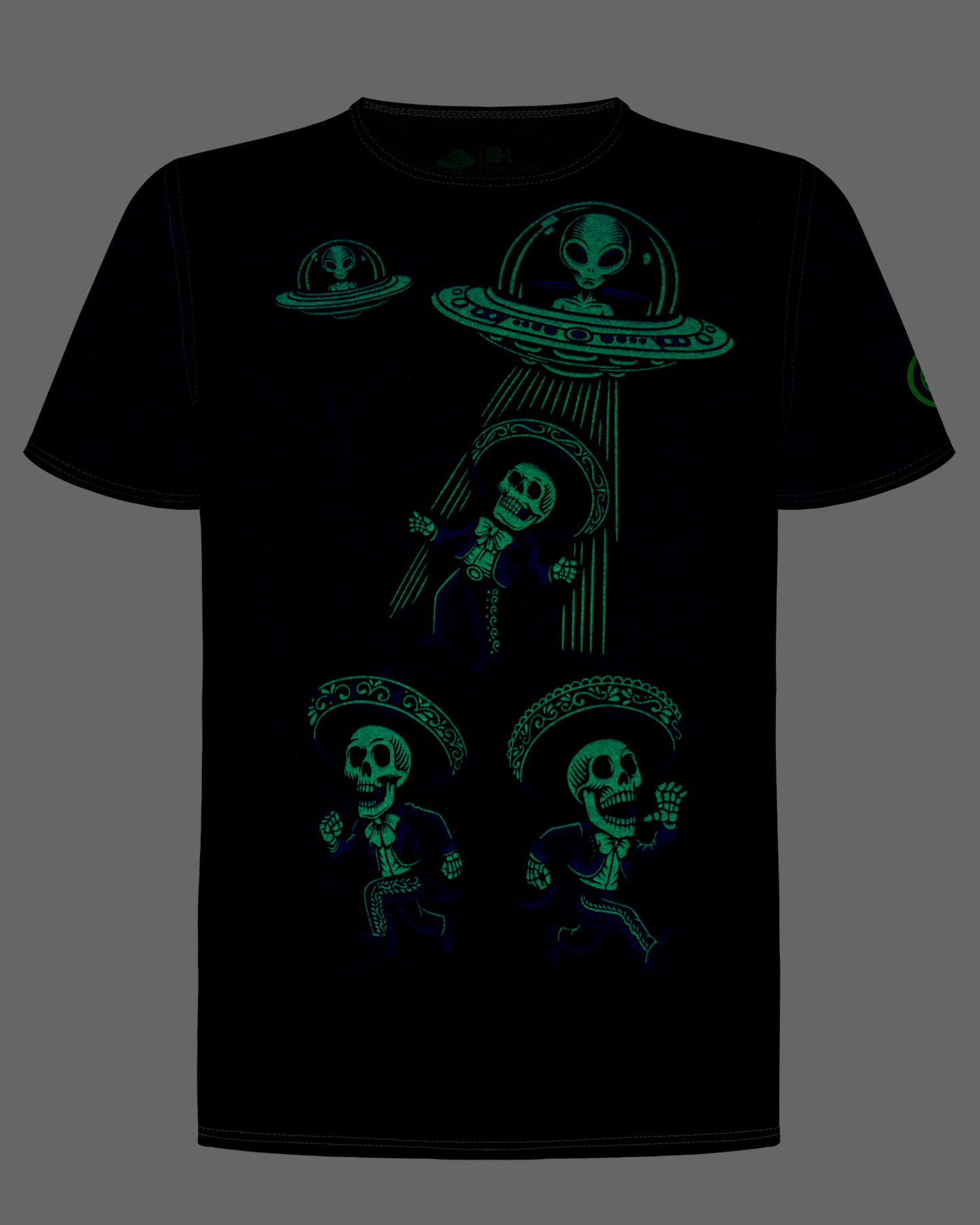 Playera Abducción Glow in the Dark