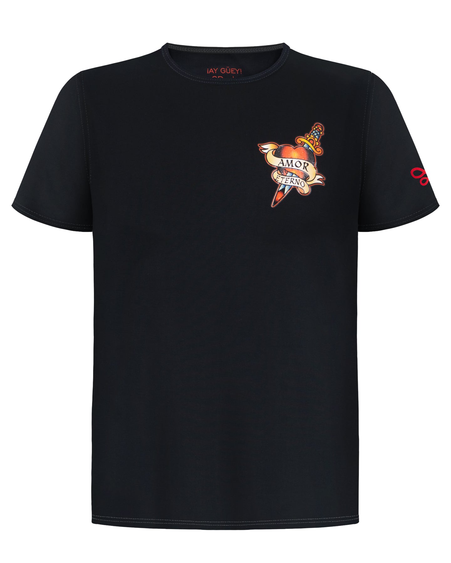 Playera Amor Eterno Estampado en Espalda