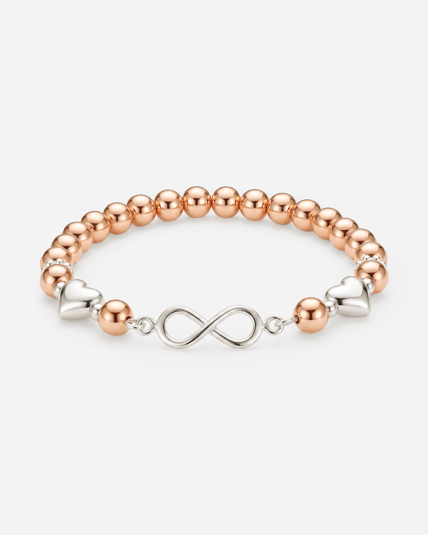 Pulsera con detalles en plata y cuentas AMOR INFINITO 2