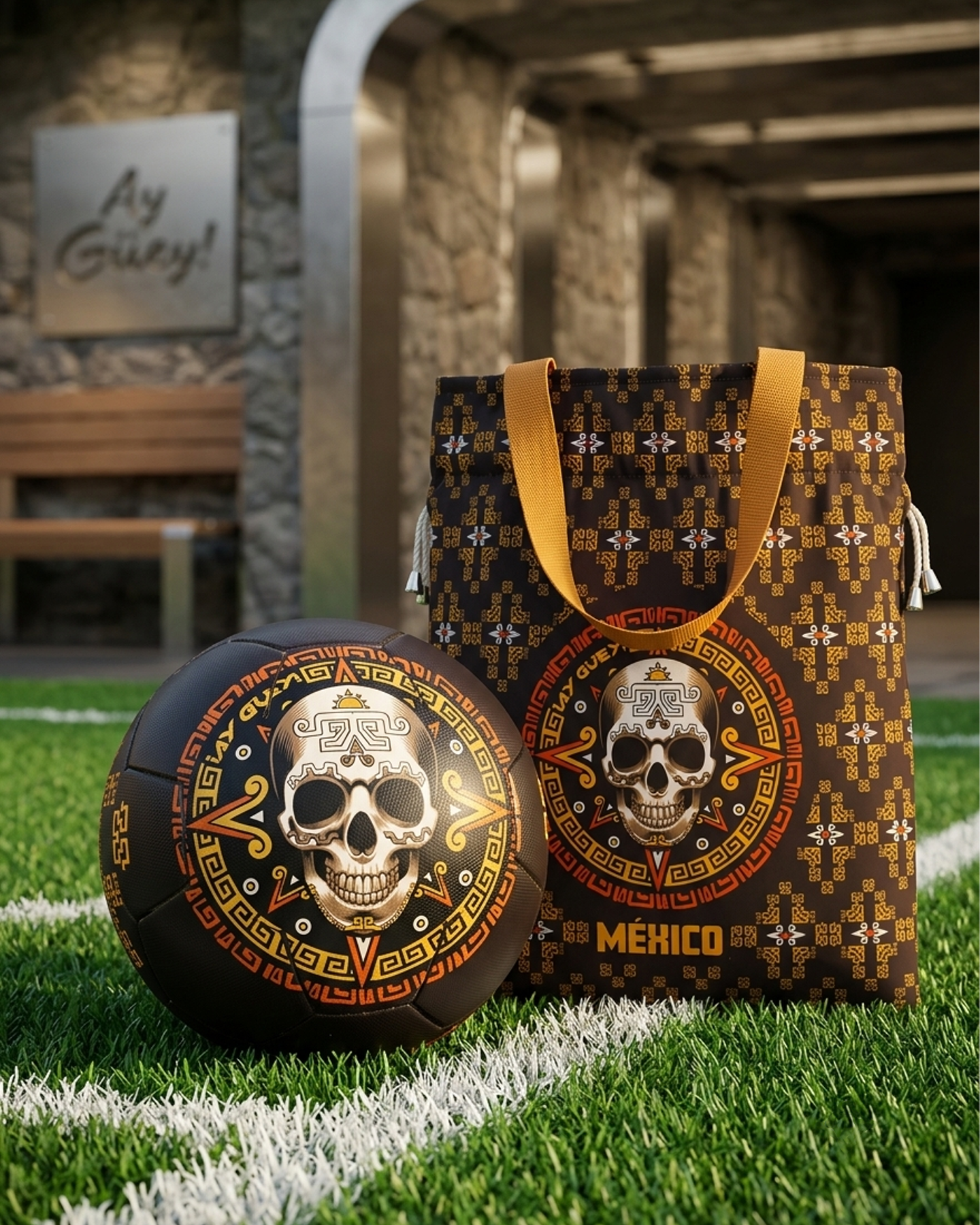 Balón de Fútbol CALATRÍN Café