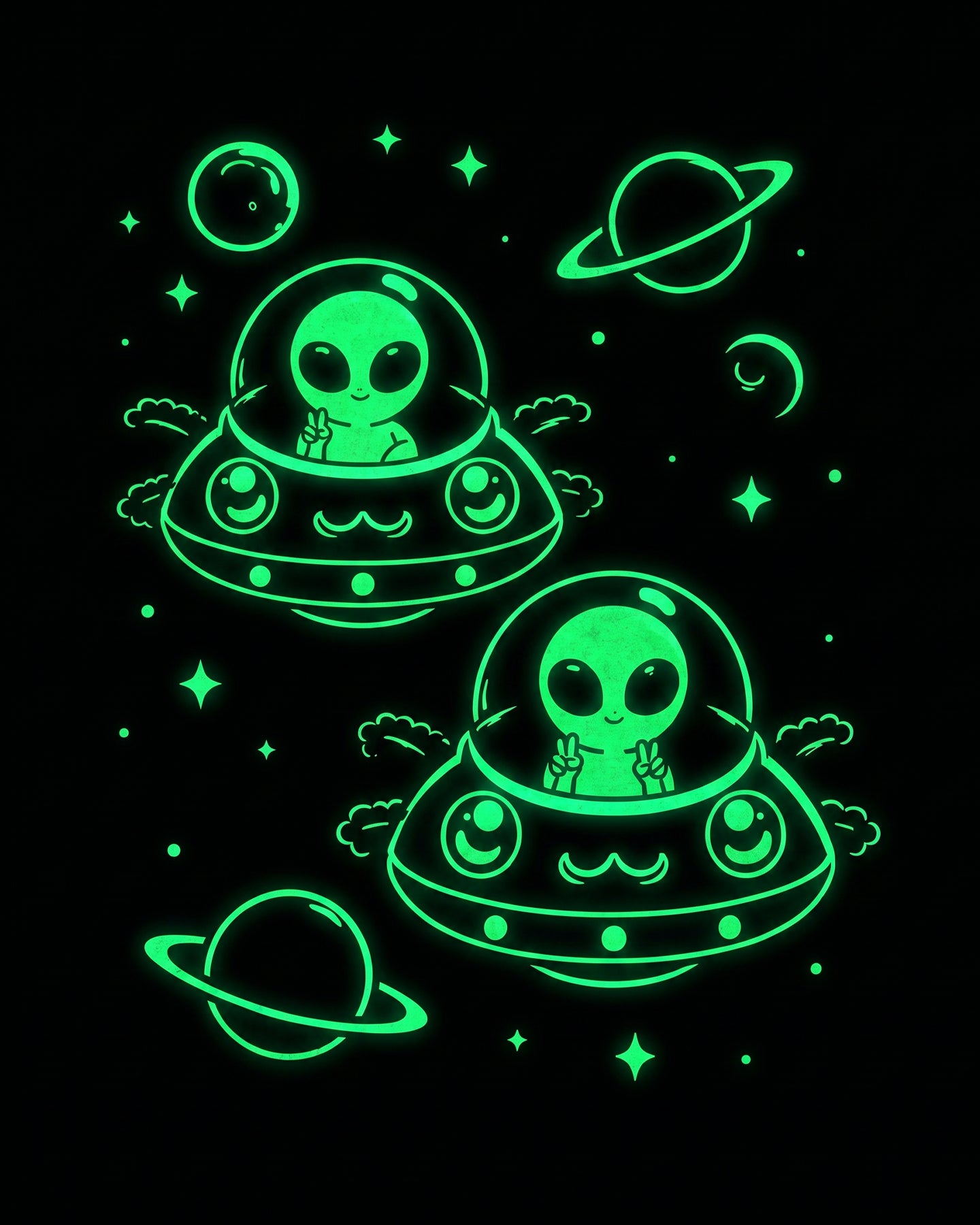 Playera Niño Destino Tierra Glow in the Dark