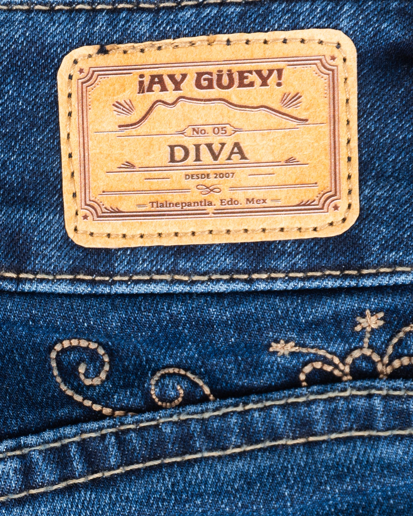 Jeans Dama Diva Flores