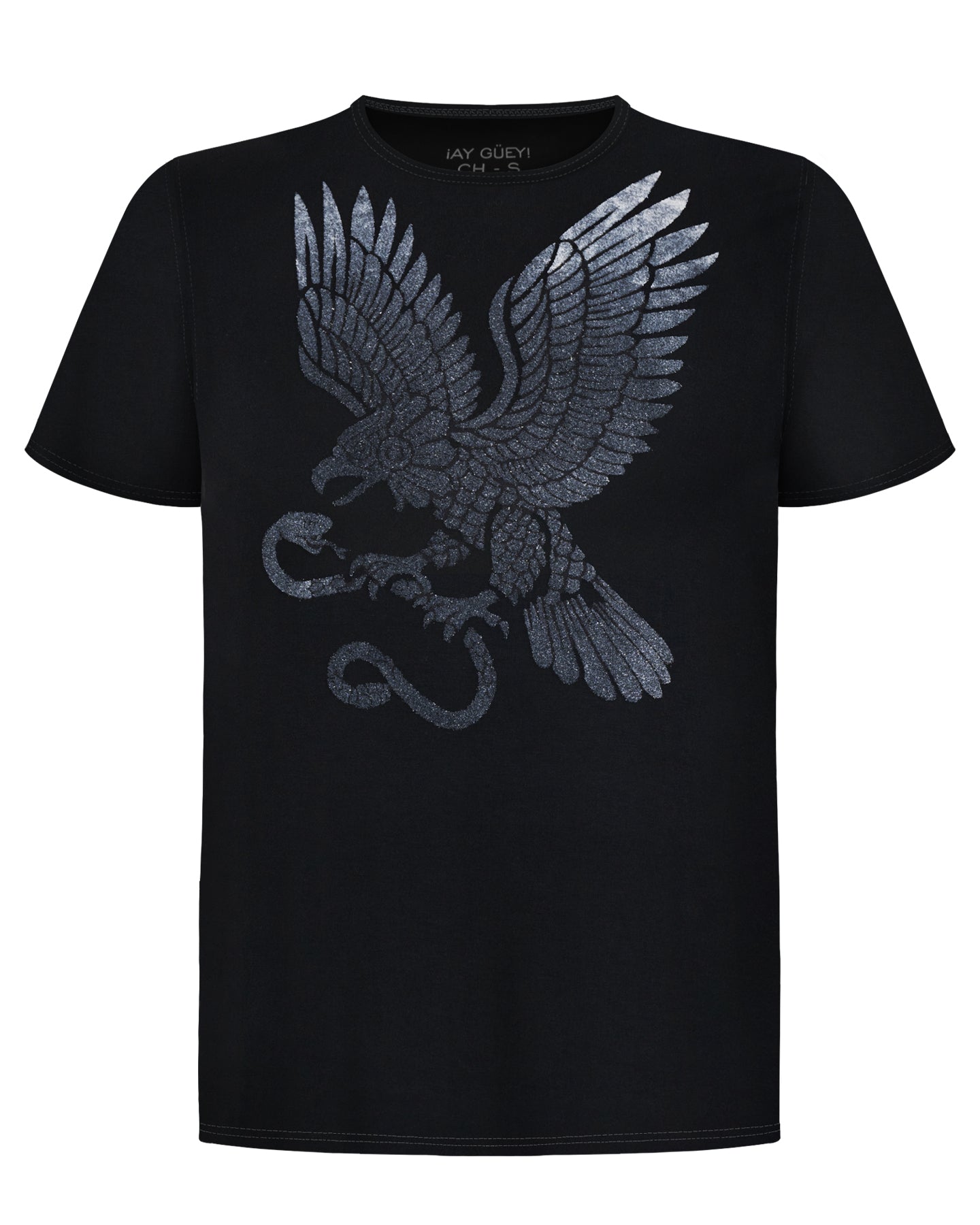 Playera El Origen Flock Tornasol Plata