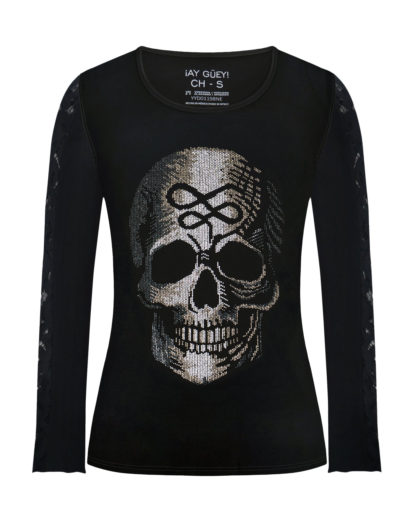 Playera Felipa Manga Larga Pedrería