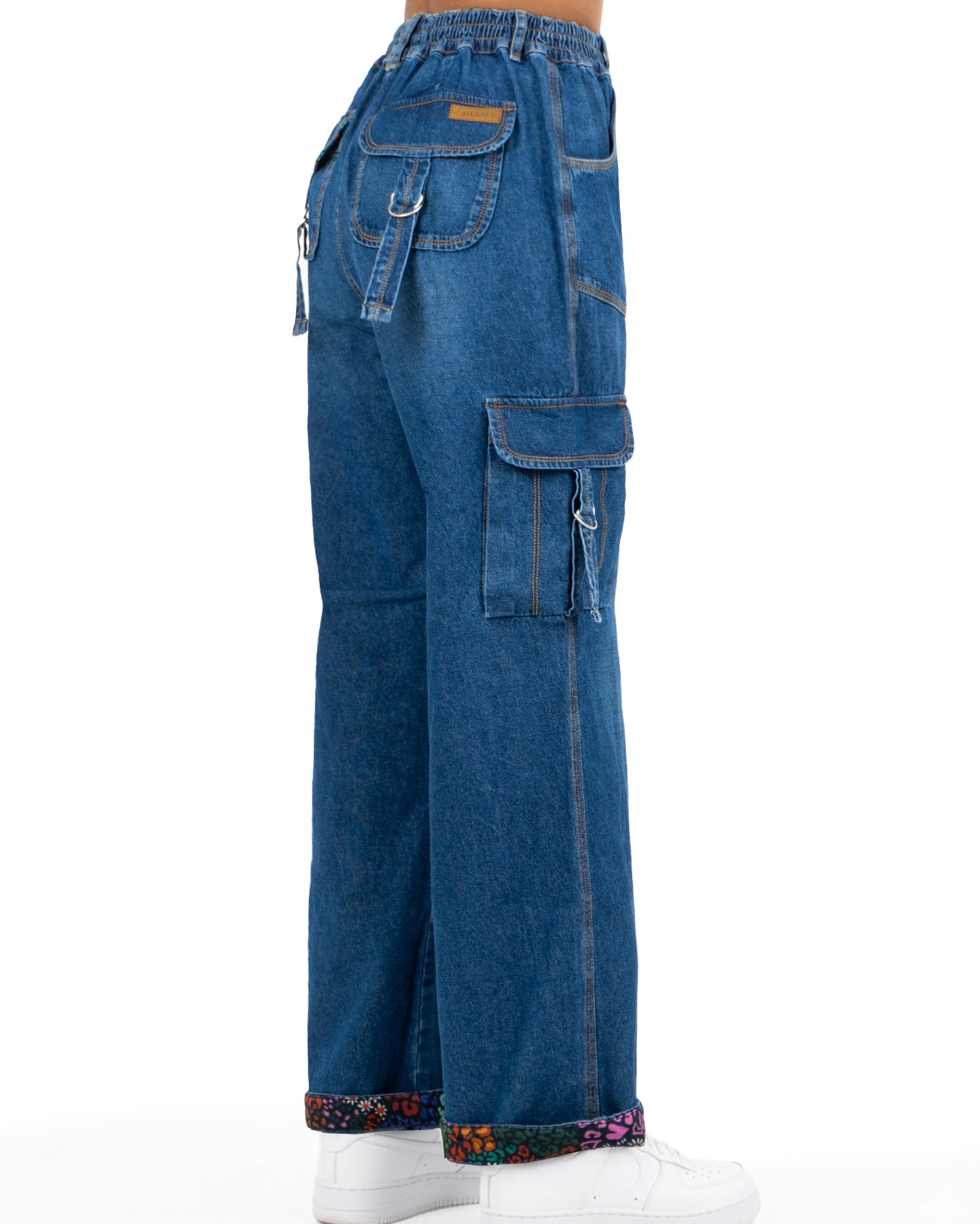 Pantalones Cargo Mezclilla 1