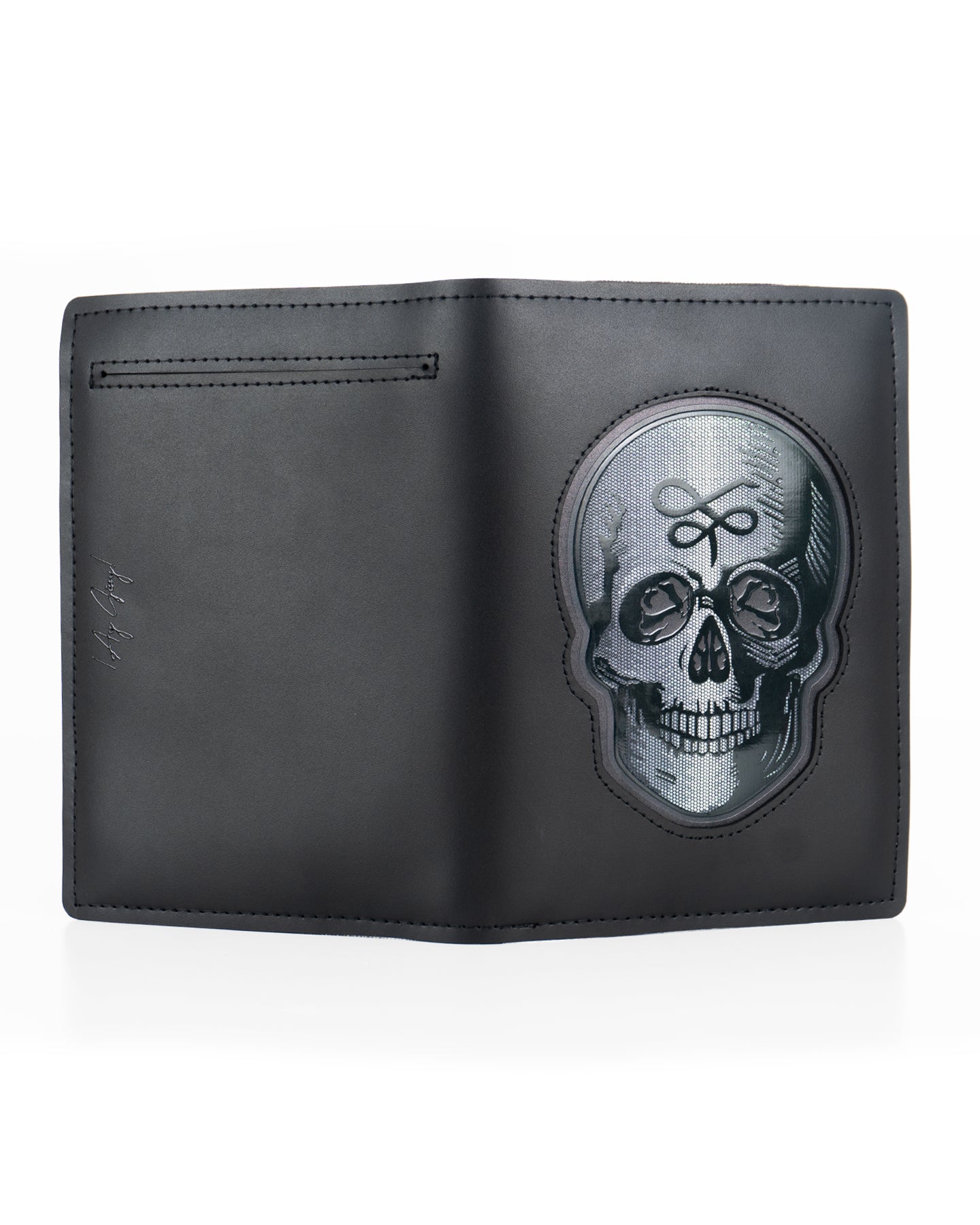 Porta Pasaporte Calavera Felipe Piel